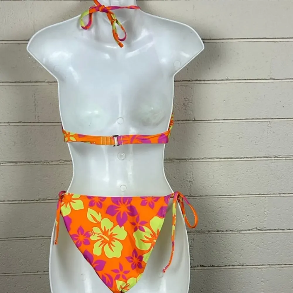 Wild Fable Floral Orange Bikini size XS/S